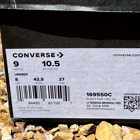 Converse Run Star Hike Cozy Club - Orewood Brown Size Women’s 10.5 Men's 9 NIB - Picture 3 of 12
